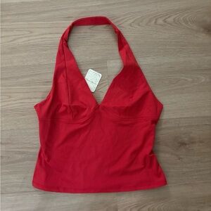 NWT Free People Still Here Halter Cami - Red